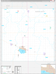 Buena Vista County, IA Wall Map Premium Style 2024